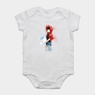 Cells at Work - Red Blood *watercolor* Baby Bodysuit